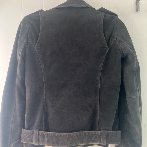 Suede Moto Leather Jacket - Picture 9 of 12